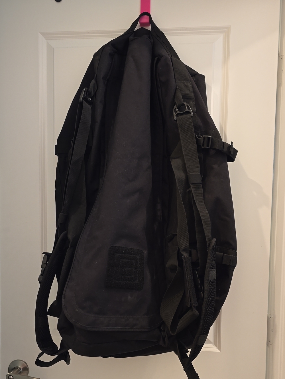 Black Men's Tactical Backpack - Durable Daily Carry